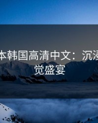 暖暖日本韩国高清中文：沉浸式的视觉盛宴